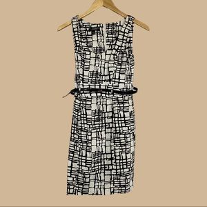 A.Byer Scoopneck Black and White Dress